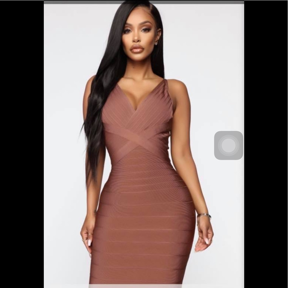 Fashion Nova Snatched and Ready Bandage Dress